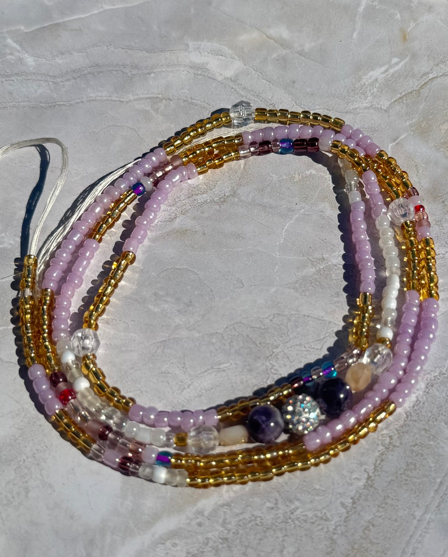 Amethyst Empress Waistbeads